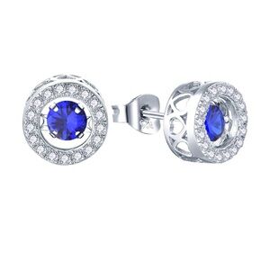 14k Dancing Precious Diamond Gemstone Earrings Fine Jewelry